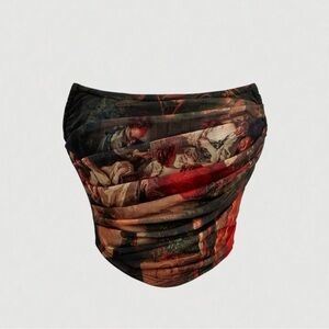 Artistic Print Tube Top